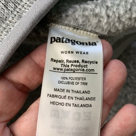 Patagonia Better Sweater Quarter Zip Fleece Gray Women Medium Fall Winter Comfy - Picture 13 of 14